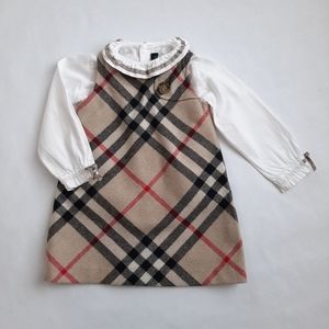 Burberry Dress & Shirt Set 12M